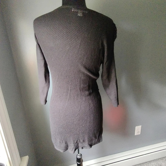 Michael Michael Kors Open Mesh 3/4 Sleeve Top - Picture 4 of 5